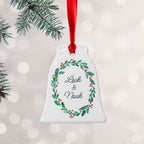Personalised Couples Wreath Christmas Decoration