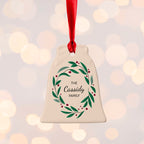 Personalised Family Wreath Christmas Decoration