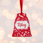 Personalised Festive Pattern Ceramic Decoration
