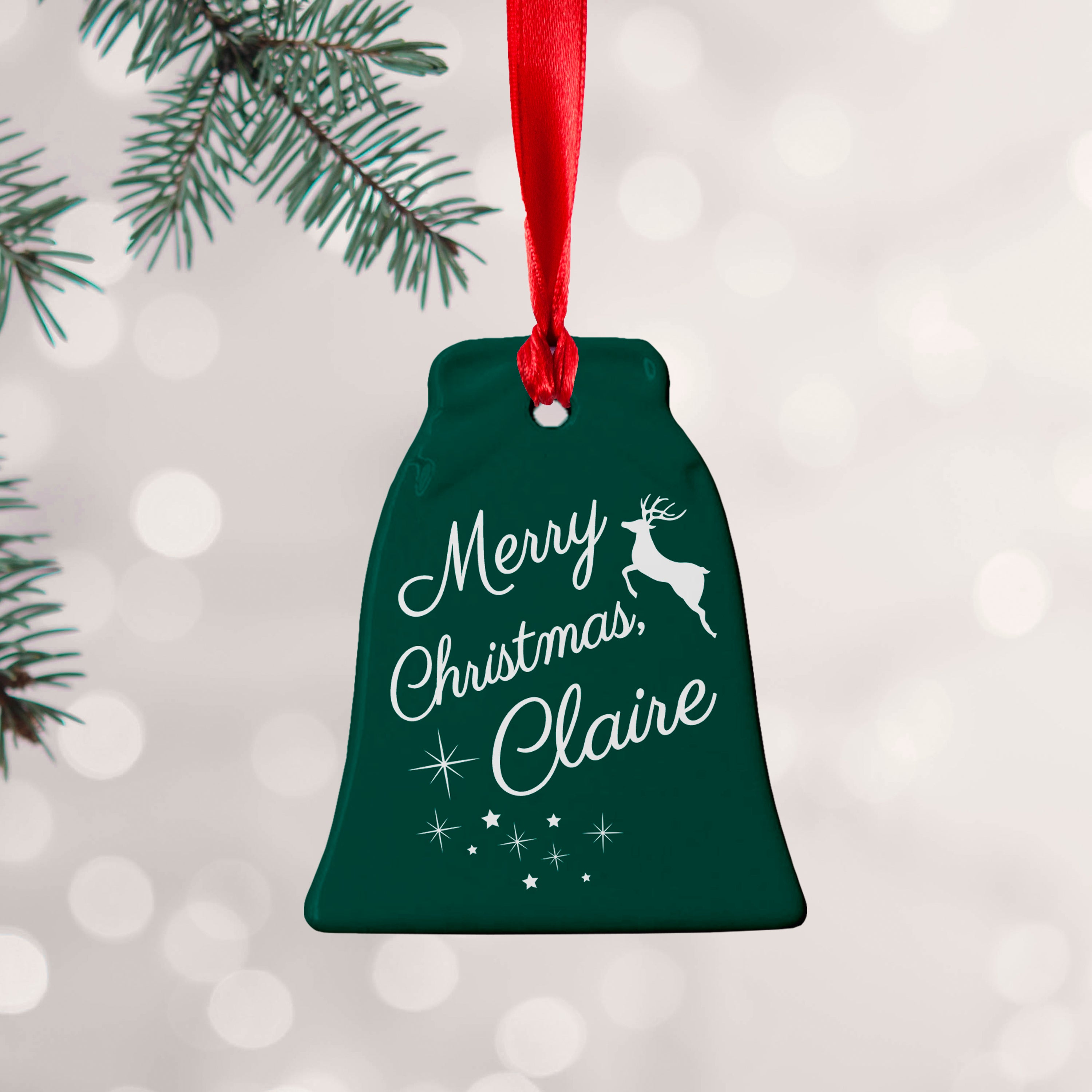 Personalised Merry Christmas Decoration
