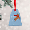Personalised Flying Rudolph Christmas Decoration