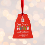 Personalised Dear Santa Christmas Decoration