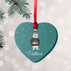 Personalised Polar Bear Christmas Decoration