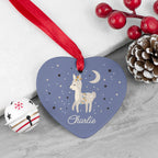 Personalised Moonlit Fawn Christmas Decoration