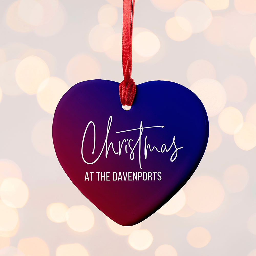 Personalised Family Christmas Decoration