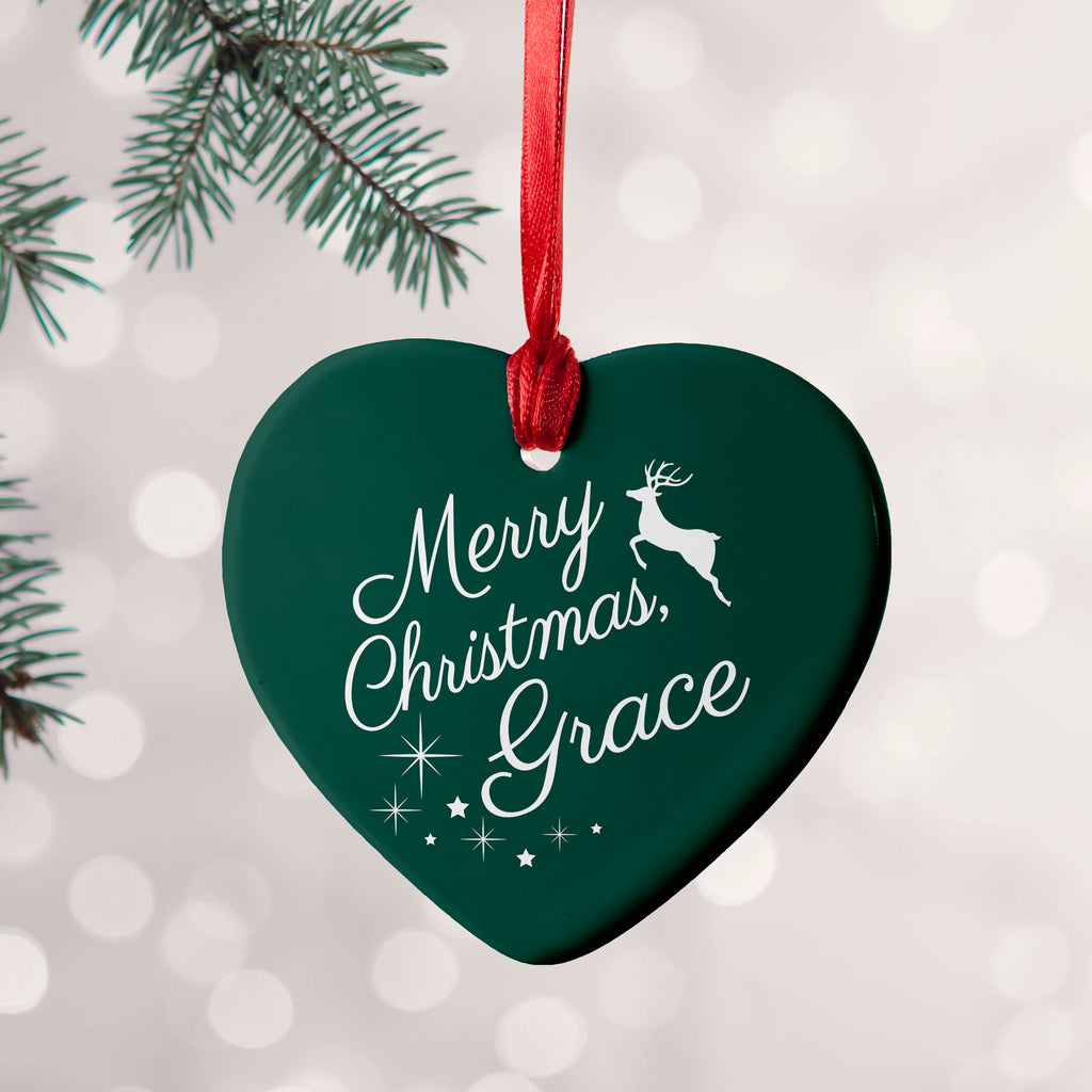 Personalised Merry Christmas Decoration