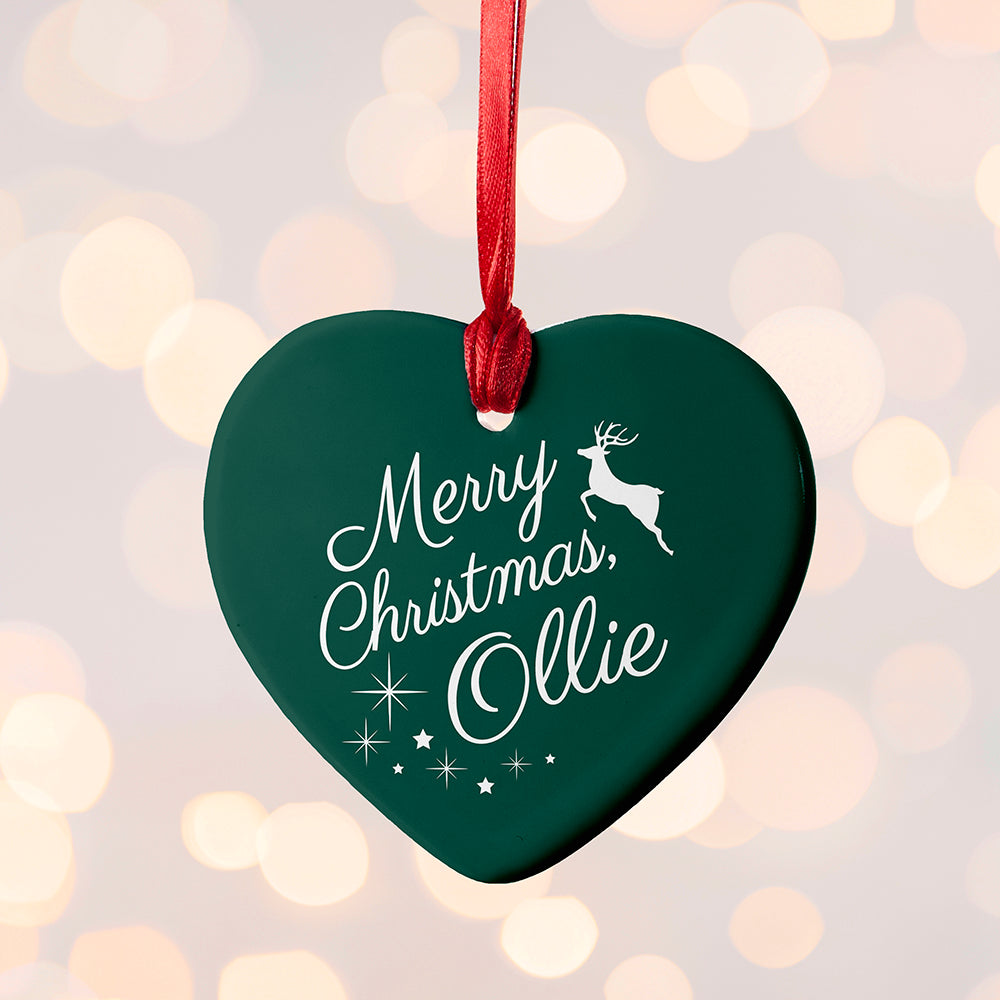 Personalised Merry Christmas Decoration