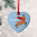Personalised Flying Rudolph Christmas Decoration
