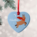 Personalised Flying Rudolph Christmas Decoration