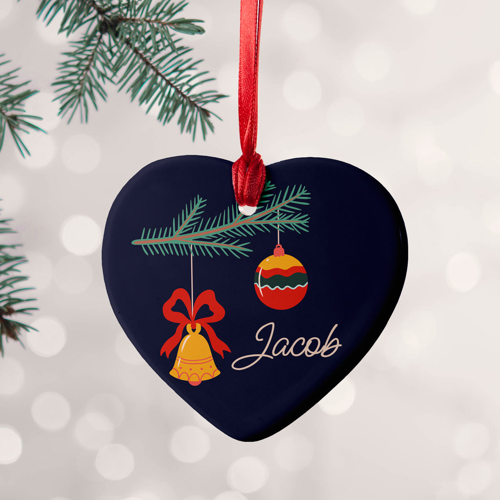 Personalised Christmas Tree Baubles Decoration