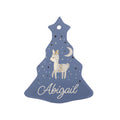 Personalised Moonlit Fawn Christmas Decoration