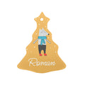 Personalised Winter Wolf Ceramic Decoration