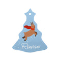 Personalised Flying Rudolph Christmas Decoration