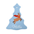 Personalised Flying Rudolph Christmas Decoration