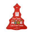 Personalised Dear Santa Christmas Decoration