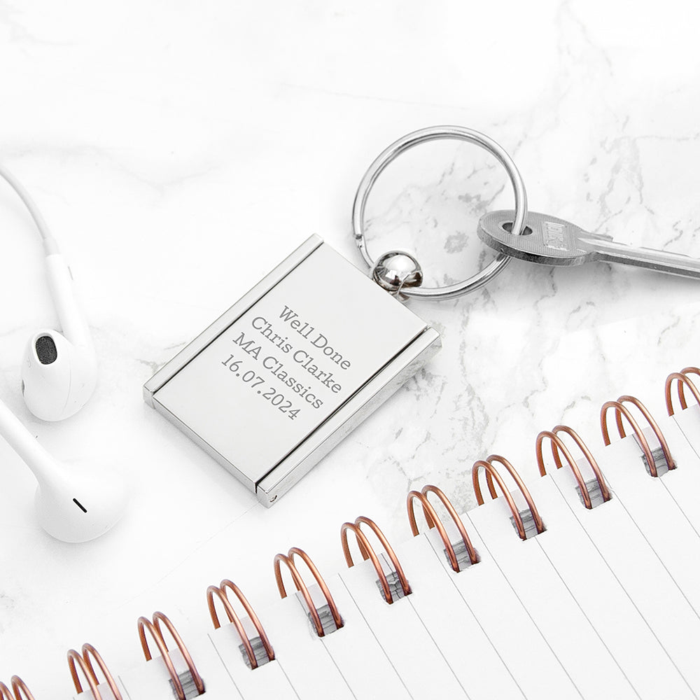 Personalised Graduation Photo Frame Keyring
