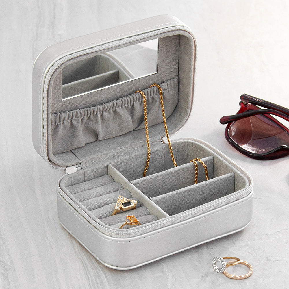 Silver Moon and Stars Jewellery Case