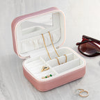 Customisable Pink Metallic Sunset Jewellery Case
