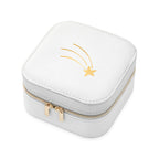 Shooting Star White Square Jewellery Case