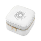 Customisable Sun White Travel Jewellery Case