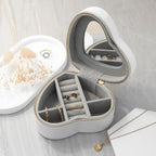 Customisable Shooting Star White Heart Jewellery Case