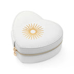 Customisable Sun White Heart Jewellery Case