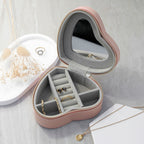 Customisable Moon Phase Pink Heart Jewellery Case