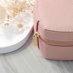 Customisable Moon Phase Pink Heart Jewellery Case
