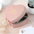 Sunset Pink Heart Jewellery Case