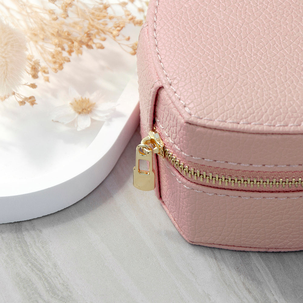 Sunset Pink Heart Jewellery Case