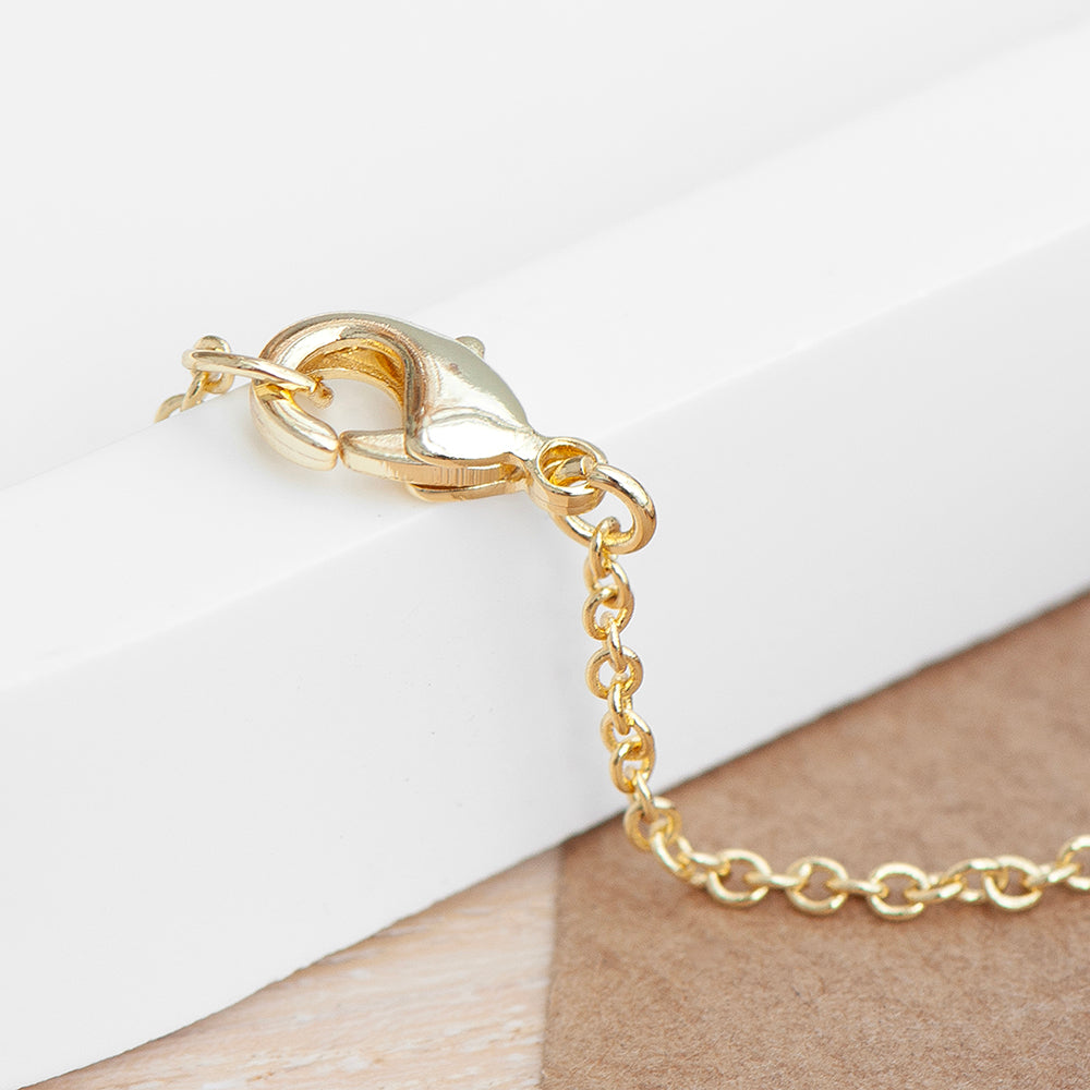 Personalised Gold Initial Tag Necklace