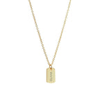 Personalised Gold Name Tag Necklace