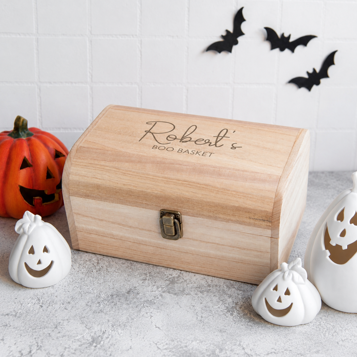 Personalised Boo Basket