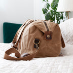 Monogrammed Luxury Waxed Canvas Holdall