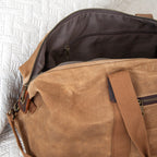 Luxury Waxed Canvas Holdall