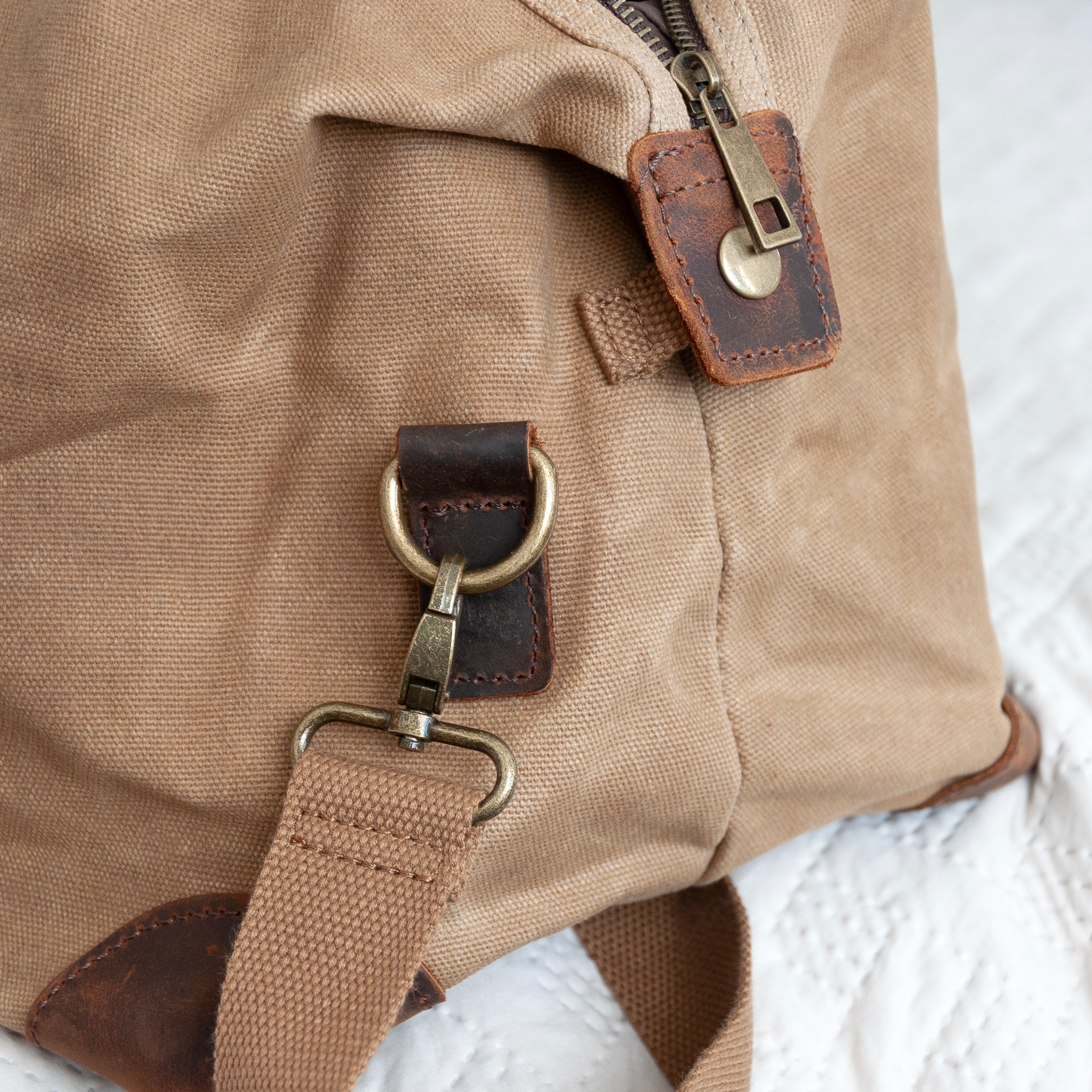 Luxury Waxed Canvas Holdall