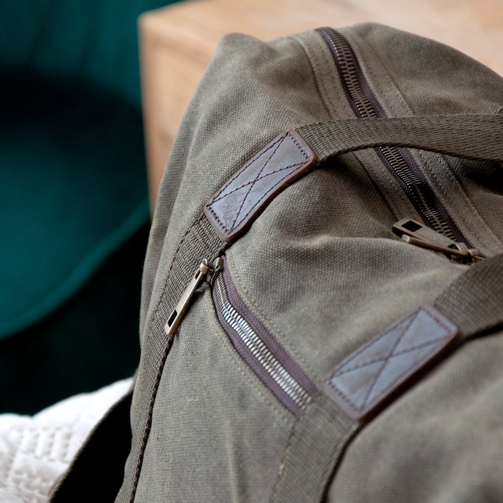Luxury Waxed Canvas Holdall