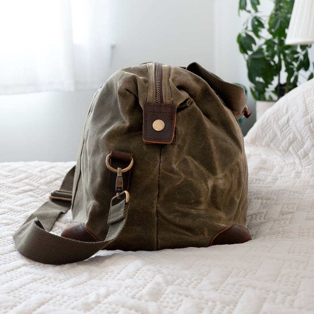Luxury Waxed Canvas Holdall