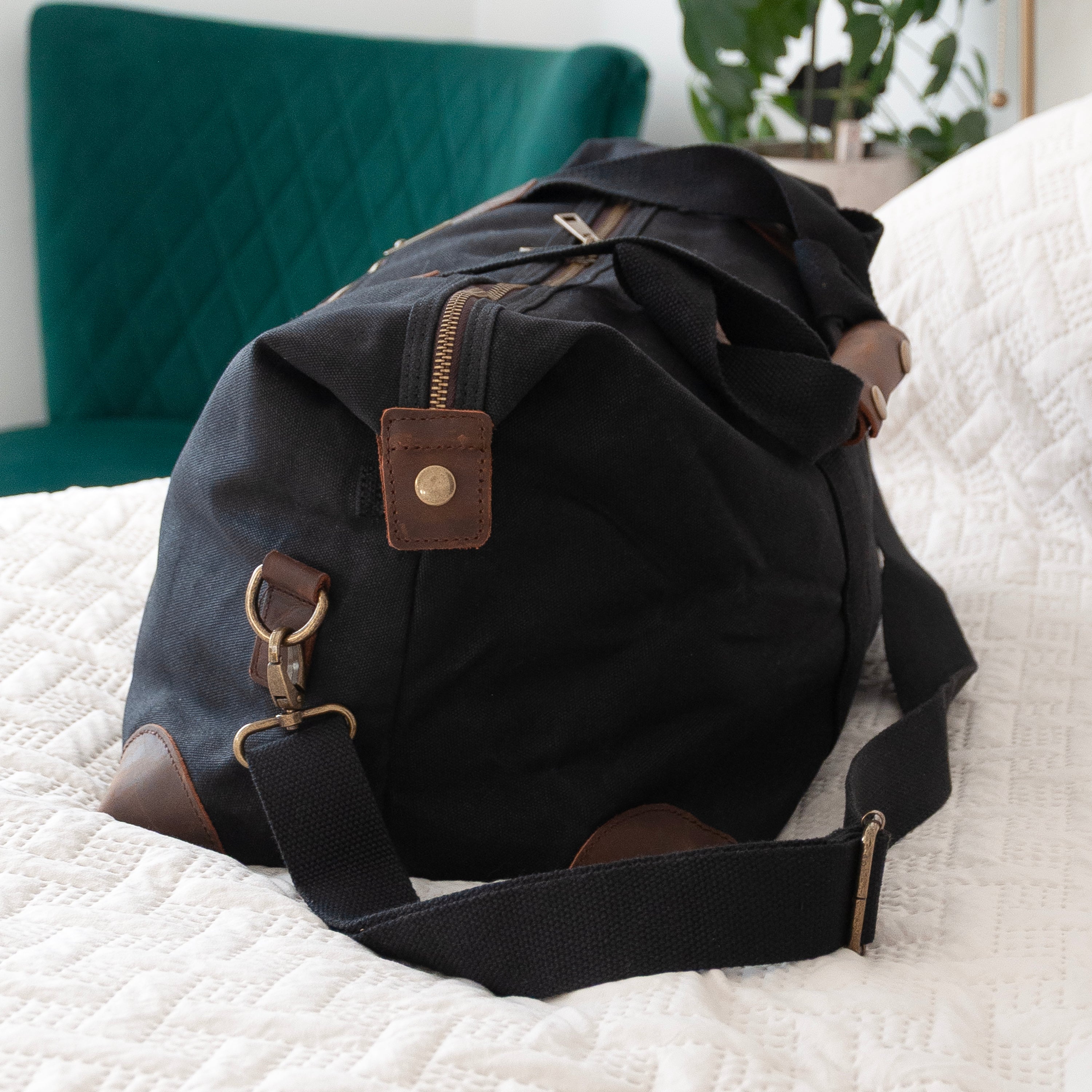 Luxury Waxed Canvas Holdall
