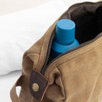 Personalised Men's Waxed Wash Bag
