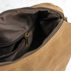 Personalised Men's Waxed Wash Bag