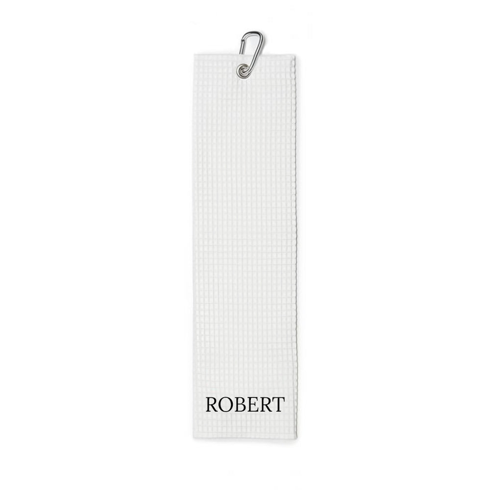 Personalised Waffle Golf Towel