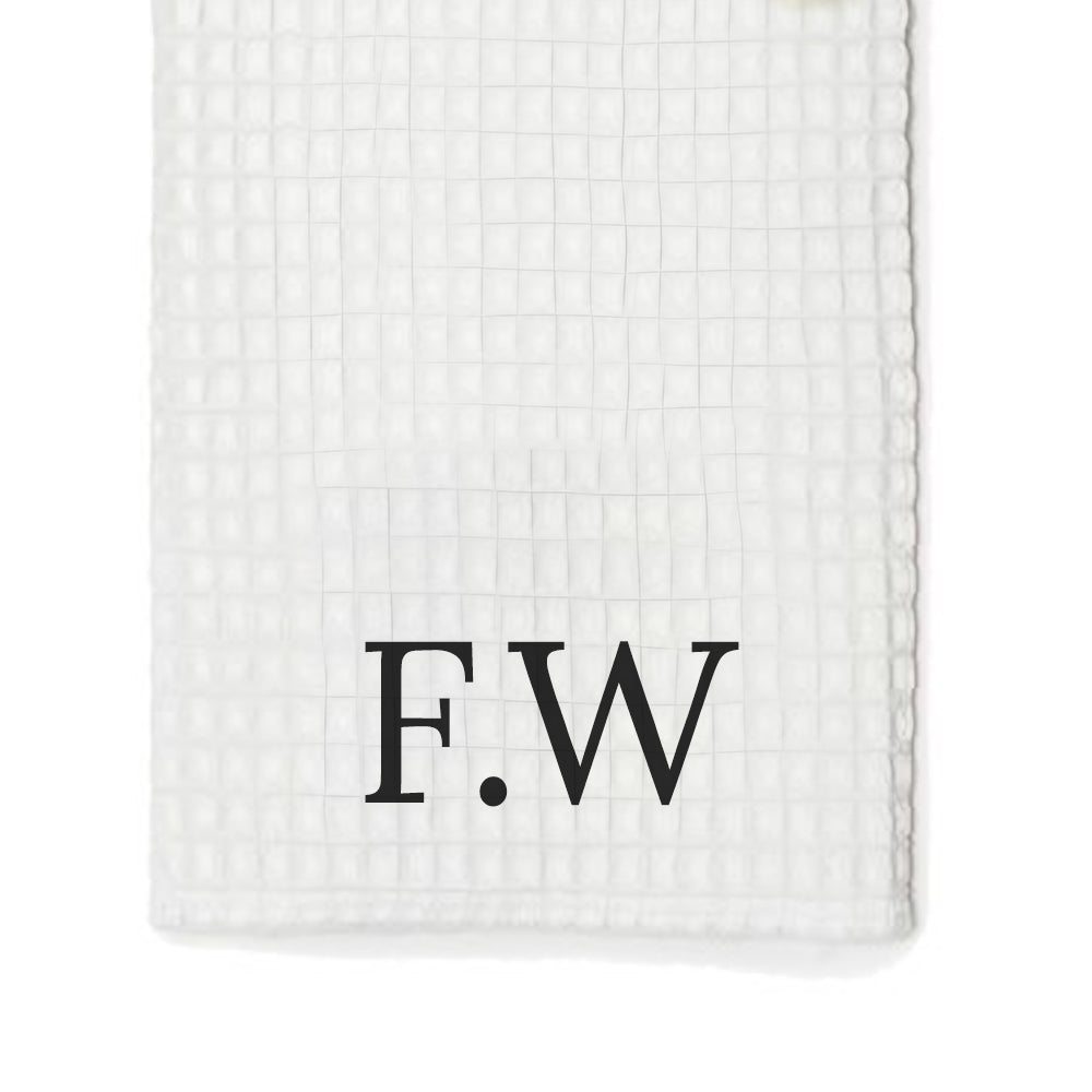 Monogrammed Waffle Golf Towel