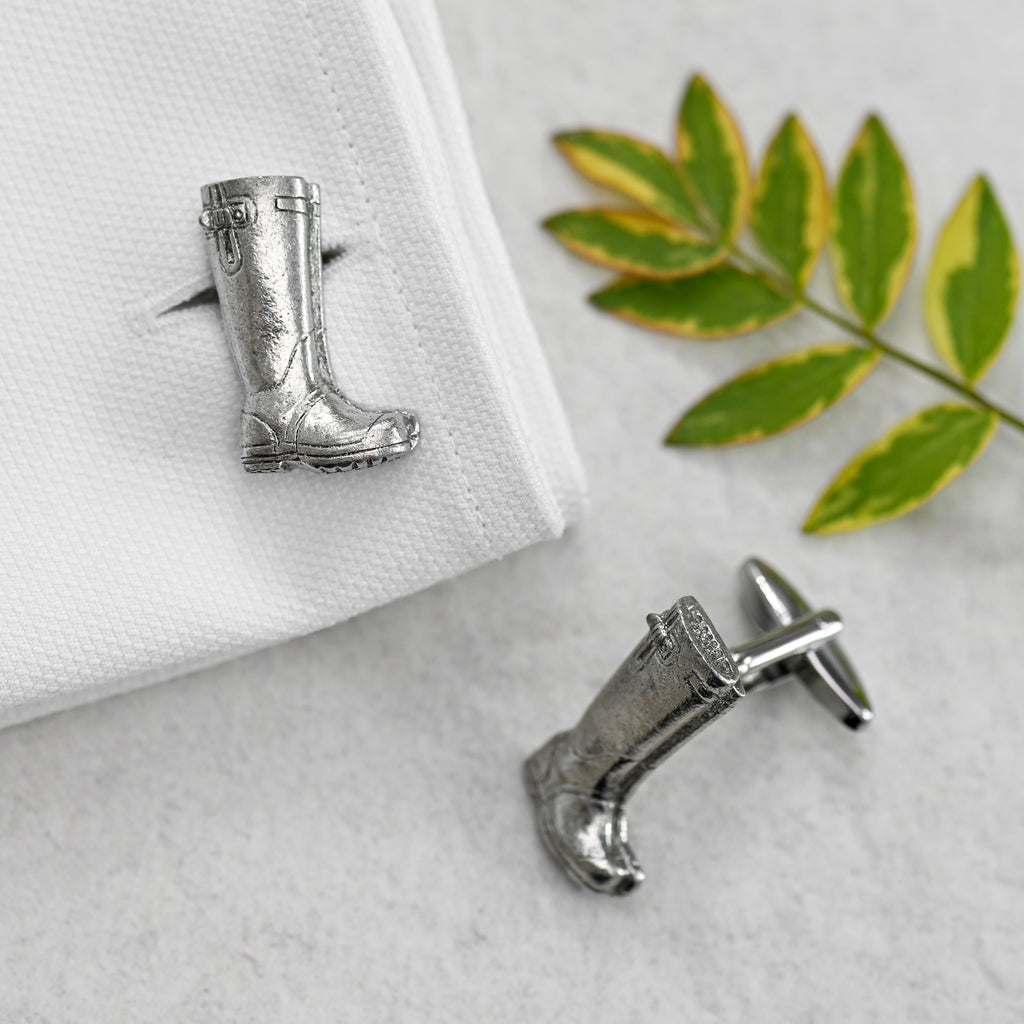 Men's Large Wellington Boot Cufflinks