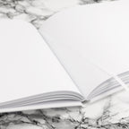 Personalised Luxury Medium White Leather Guest Book