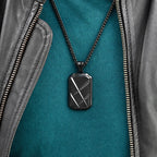 Personalised Men’s Contemporary Dog Tag Necklace