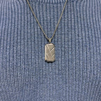 Personalised Men’s Contemporary Dog Tag Necklace