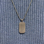 Personalised Men’s Contemporary Dog Tag Necklace
