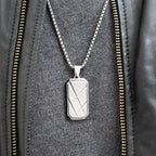Personalised Men’s Contemporary Dog Tag Necklace