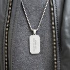 Personalised Men’s Contemporary Dog Tag Necklace